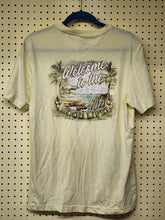 Load image into Gallery viewer, Atlantis Weathergear Mens M T-Shirt Wax Yellow Kayaks - Back Graphic