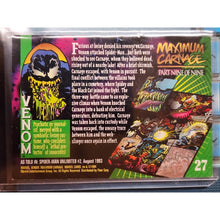 Load image into Gallery viewer, Venom 1994 Marvel Universe Maximum Carnage Card #27 Part 9 of 9