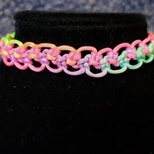 Load image into Gallery viewer, Rainbow Nylon Choker, Adjustable to 14"
