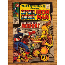 Load image into Gallery viewer, Tales of Suspense 94 Marvel Comics 1st Modok 1967 Captain America, Iron Man G+