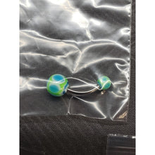 Load image into Gallery viewer, Lot Of 10 Belly Button (Rings) Piercing Body Jewelry. Curved Bar With Balls