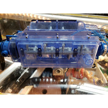 Load image into Gallery viewer, Vintage Smithsonian Motor Engine Model Blue for parts / fixed, as is. Untested