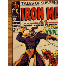 Load image into Gallery viewer, Tales of Suspense #97 Iron Man and Captain America (1968) 🔑 1st App Whiplash