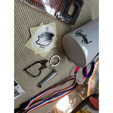 Load image into Gallery viewer, Cat Lover Lot -2 Wristbands, Lanyard, Tabby Heart "PussyWhipped" Mug &amp; Keychain