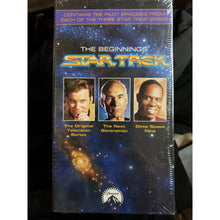 Load image into Gallery viewer, The Beginnings: Star Trek VHS Trilogy Tapes Factory Sealed Box Set NEW 1994