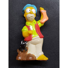 Load image into Gallery viewer, Homer Simpson, Skunk Smelly Socks Camper The Simpsons Figure 1990 Camping Hobo