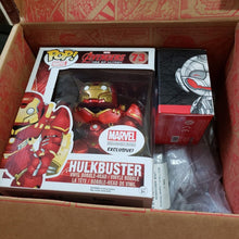 Load image into Gallery viewer, Funko Marvel First Collector Corps Box AVENGERS Size L T Shirt. HULKBUSTER POP!