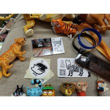 Load image into Gallery viewer, Cat Lover Lot -2 Wristbands, Lanyard, Used Cat Figures /toys / Pez And More