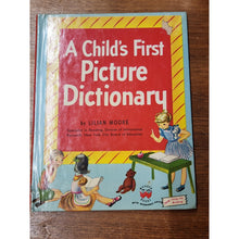 Load image into Gallery viewer, A Child's First PICTURE DICTIONARY Lillian Moore 1948 Wonder Books Hardcover