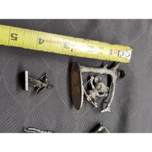 Load image into Gallery viewer, Lot Of 5 Small Pewter Statues, Various Size And Conditions, See Pictures.