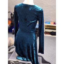 Load image into Gallery viewer, Velvet Strap Chest Dress, Womens Small, No Comment, Long Sleeves
