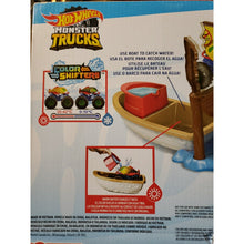 Load image into Gallery viewer, Hot Wheels Monster Trucks Color Shifters playset Swamp Chomp w/ Piran-Ahhhh