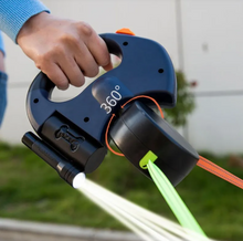 Load image into Gallery viewer, Dual Retractable Dog Leash