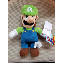 Load image into Gallery viewer, LUIGI Plush Doll Toy 10” Super Mario Bros Nintendo. NES, Jakks Little Buddy 2017