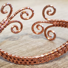Load image into Gallery viewer, Hand Woven, Nickel Free Copper Wrapped Bracelet