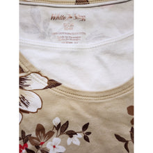 Load image into Gallery viewer, White Stag Top Womens, Small, Long Sleeve T Shirt All Over Print, Floral