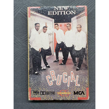 Load image into Gallery viewer, New Edition "Crucial (Remix) &amp; Instrumental" Cassette Single 1989, G/VG. Vintage