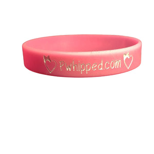 Pink "This Hand Is For Petting Cats" Silicone Bracelet, Rubber Wristband