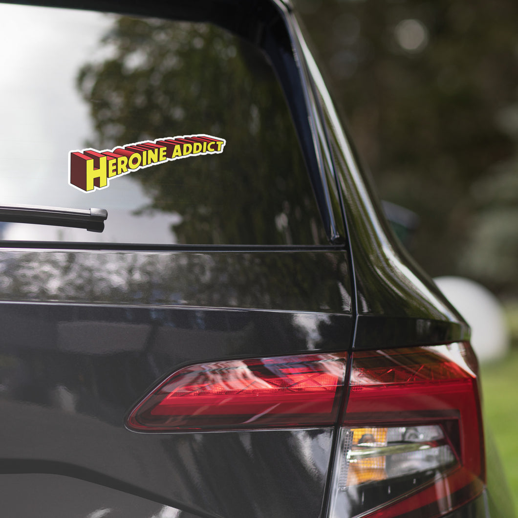 Heroine Addict (SUPERGIRL inspired Design) Bubble-free stickers