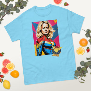 Mock Movie Poster, Heroine Addict (CAPTAIN MARVEL inspired Design) Short-Sleeve Unisex T-Shirt