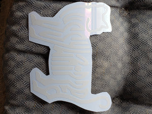 "PussyWhipped" Kitten Logo, Removable 4.5" x 3.5" Vinyl Decal (Window Sticker)