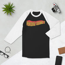 Load image into Gallery viewer, Heroine Addict (Vintage SPIDER-WOMAN inspired Design) 3/4 Sleeve Raglan Shirt