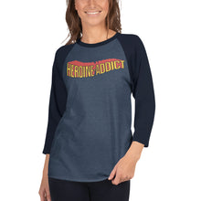 Load image into Gallery viewer, Heroine Addict (Vintage SPIDER-WOMAN inspired Design) 3/4 Sleeve Raglan Shirt