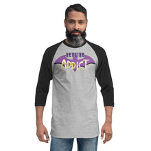 Load image into Gallery viewer, Heroine Addict (BATGIRL inspired Design) 3/4 Sleeve Raglan Shirt