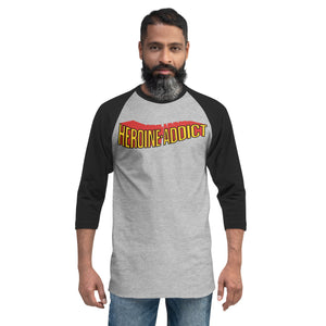 Heroine Addict (Vintage SPIDER-WOMAN inspired Design) 3/4 Sleeve Raglan Shirt