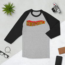 Load image into Gallery viewer, Heroine Addict (Vintage SPIDER-WOMAN inspired Design) 3/4 Sleeve Raglan Shirt