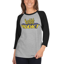 Load image into Gallery viewer, Heroine Addict (ALL NEW WOLVERINE inspired Design) 3/4 Sleeve Raglan Shirt