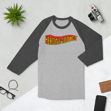 Load image into Gallery viewer, Heroine Addict (Vintage SPIDER-WOMAN inspired Design) 3/4 Sleeve Raglan Shirt