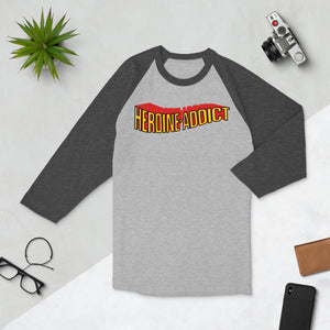 Heroine Addict (Vintage SPIDER-WOMAN inspired Design) 3/4 Sleeve Raglan Shirt