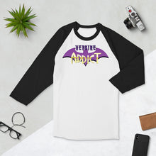 Load image into Gallery viewer, Heroine Addict (BATGIRL inspired Design) 3/4 Sleeve Raglan Shirt