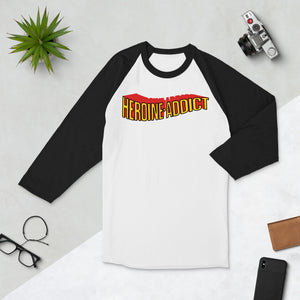 Heroine Addict (Vintage SPIDER-WOMAN inspired Design) 3/4 Sleeve Raglan Shirt