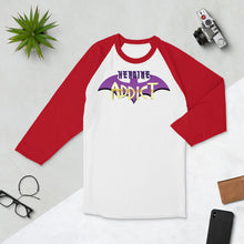 Load image into Gallery viewer, Heroine Addict (BATGIRL inspired Design) 3/4 Sleeve Raglan Shirt