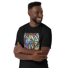 Load image into Gallery viewer, Stained Glass, Heroine Addict (CAPTAIN MARVEL inspired Design) Short-Sleeve Unisex T-Shirt