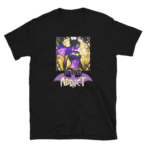 Stained Glass, Heroine Addict (BATGIRL inspired Design) Short-Sleeve Unisex T-Shirt