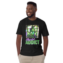 Load image into Gallery viewer, Stained Glass, Heroine Addict (SHE HULK inspired Design) Short-Sleeve Unisex T-Shirt