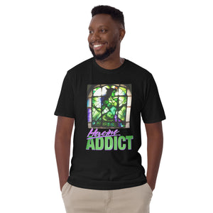 Stained Glass, Heroine Addict (SHE HULK inspired Design) Short-Sleeve Unisex T-Shirt