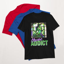 Load image into Gallery viewer, Stained Glass, Heroine Addict (SHE HULK inspired Design) Short-Sleeve Unisex T-Shirt