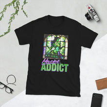 Load image into Gallery viewer, Stained Glass, Heroine Addict (SHE HULK inspired Design) Short-Sleeve Unisex T-Shirt