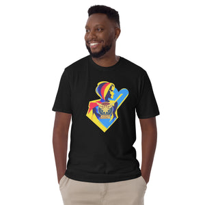 Silhoutte Sticker, Heroine Addict (CAPTAIN MARVEL inspired Design) Short-Sleeve Unisex T-Shirt