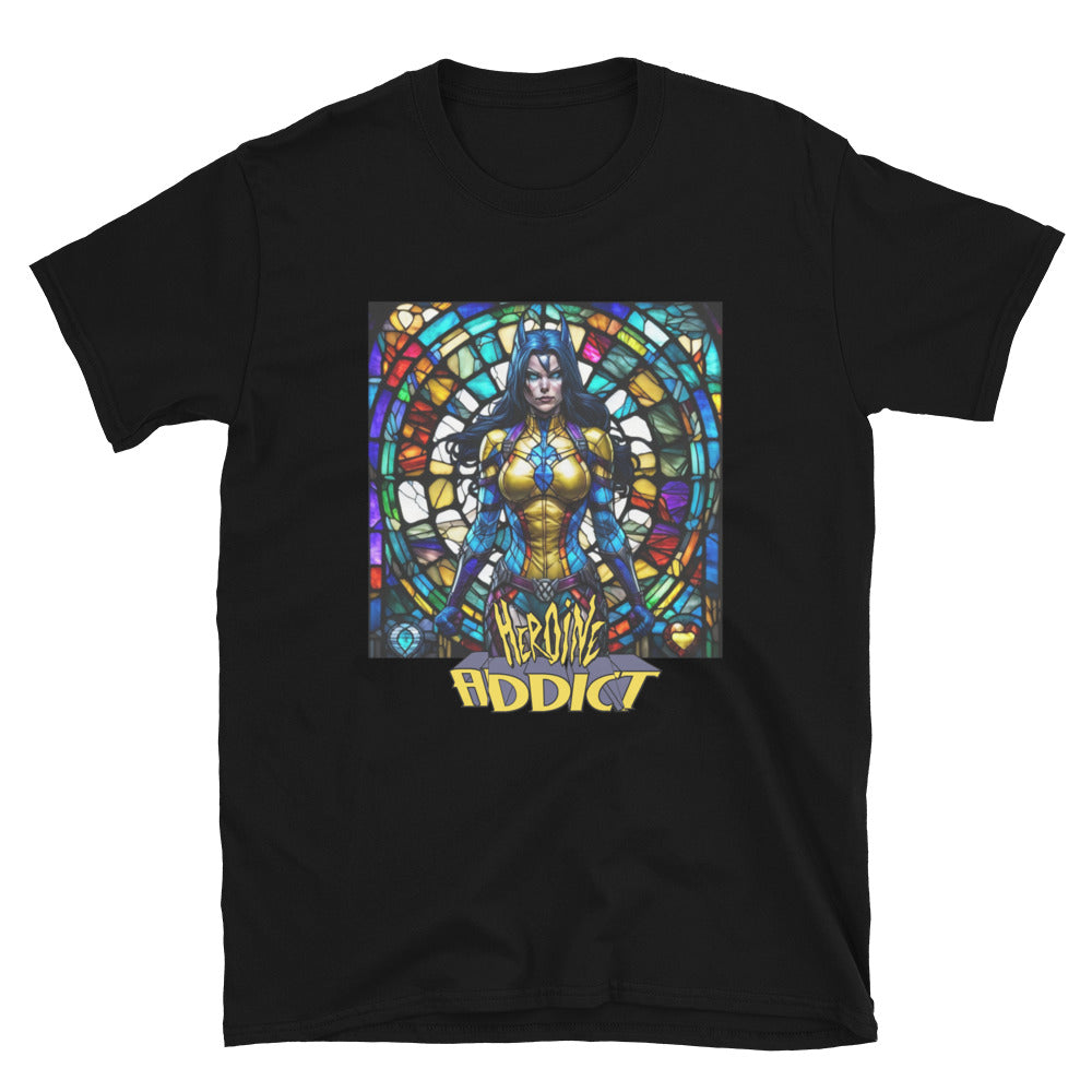 Stained Glass, Heroine Addict (ALL NEW WOLVERINE inspired Design) Short-Sleeve Unisex T-Shirt