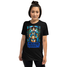 Load image into Gallery viewer, Stained Glass, Heroine Addict (STAR WARS, LEIA inspired Design) Short-Sleeve Unisex T-Shirt