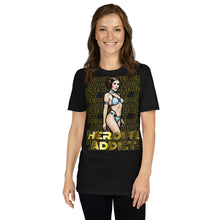 Load image into Gallery viewer, Mosaic Profile, Heroine Addict (STAR WARS, LEIA inspired Design) Short-Sleeve Unisex T-Shirt