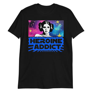 Sticker Art, Heroine Addict (STAR WARS, LEIA inspired Design) Short-Sleeve Unisex T-Shirt