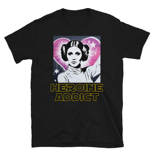 Graffiti, Heroine Addict (STAR WARS, LEIA inspired Design) Short-Sleeve Unisex T-Shirt