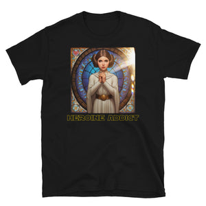 "My Angel" Heroine Addict (STAR WARS, LEIA inspired Design) Short-Sleeve Unisex T-Shirt