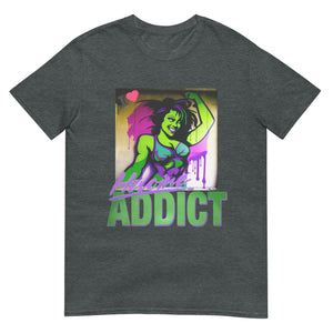 "I Heart" Graffiti, Heroine Addict (SHE HULK inspired Design) Short-Sleeve Unisex T-Shirt